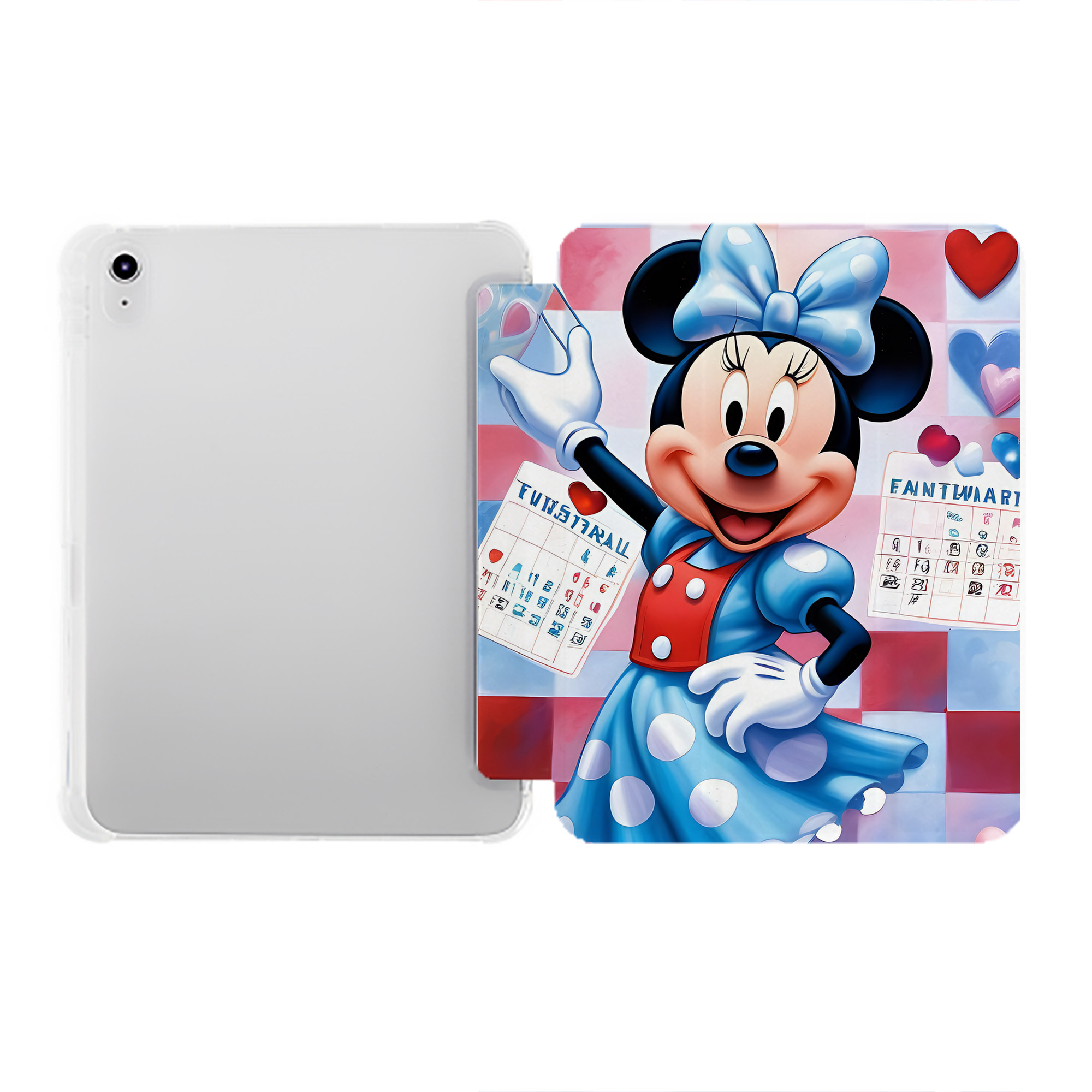 （画像用） ミッキーマウス Mickey Mouse IPad ケース ペン収納付き 三つ折りスタンド PUレザー×シリコン 対応機種9.5/10.5/10.9インチ
